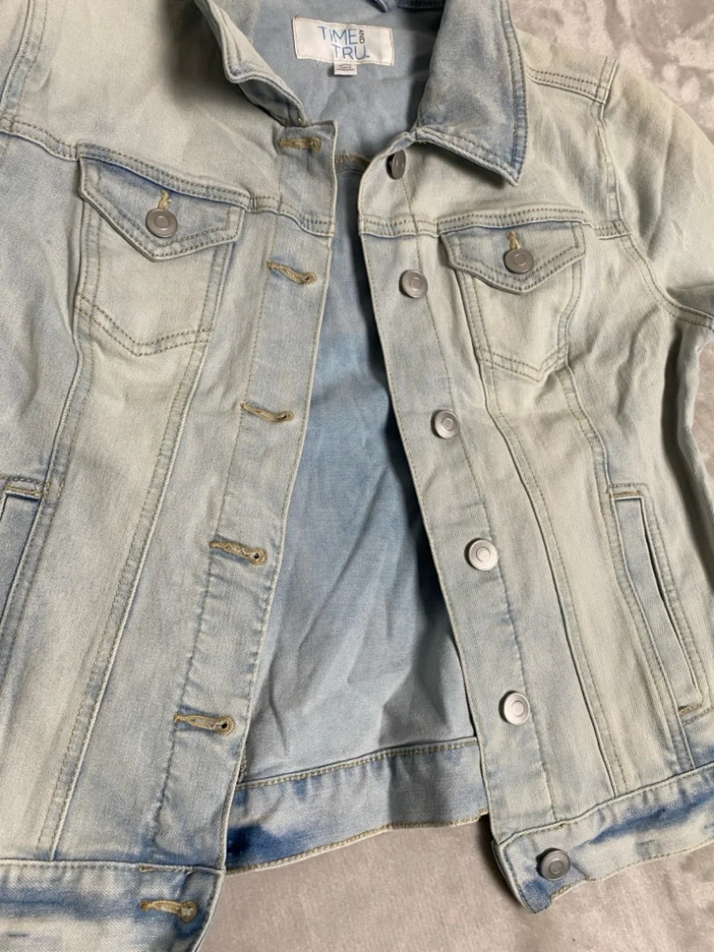Time and Tru Light Blue Denim Jacket - Picture 2 of 6